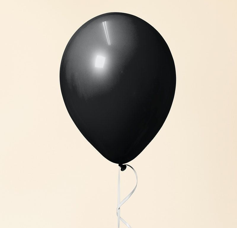 Latex Black Balloon
