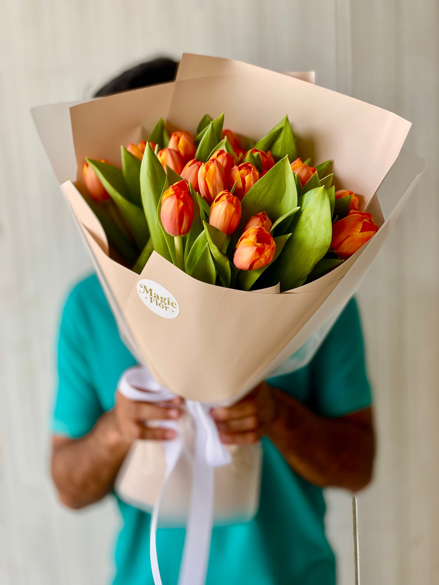 25 Oranges Tulips | Orange Flowers Bouquet | Birthday Gift |