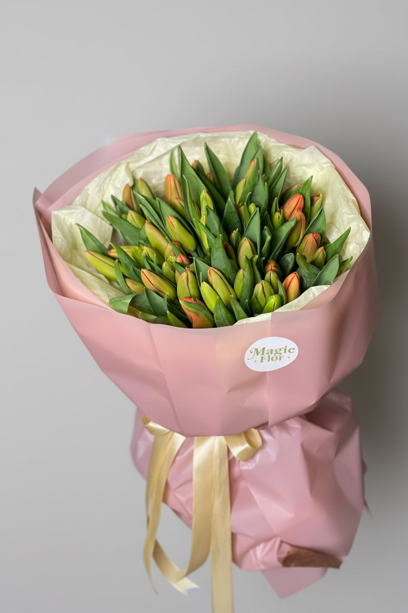 Sunset Glow | Orange Tulips Flowers | 
Best wishes Flowers |