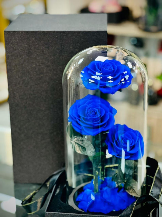 Preserve Blue Roses