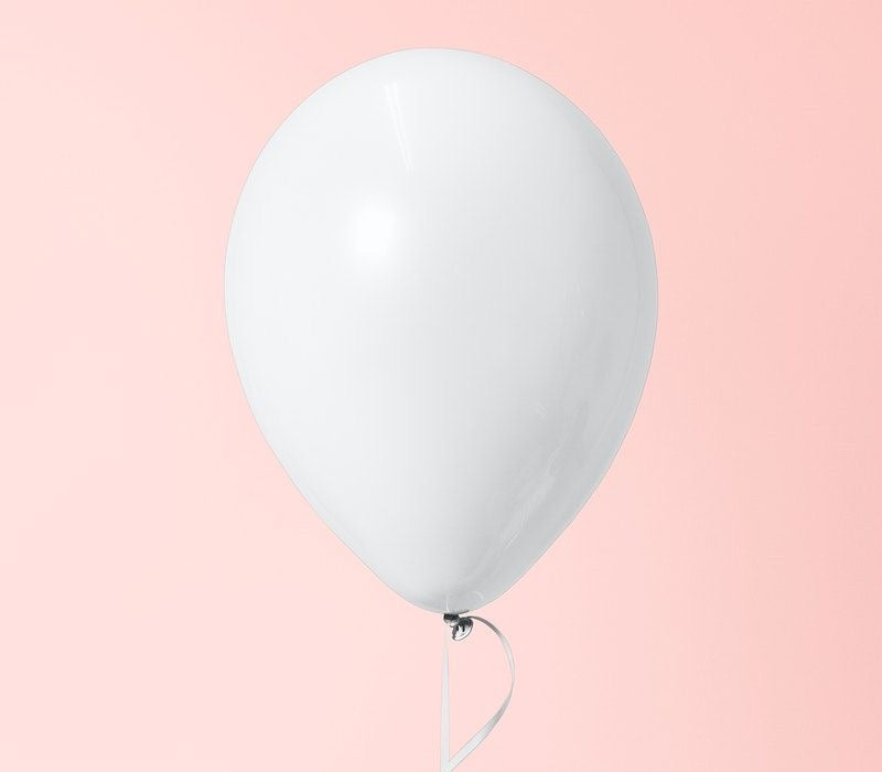 Latex White Balloon