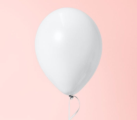 Latex White Balloon
