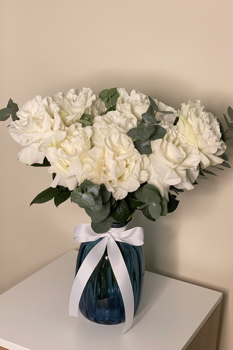 Flowers in Glass vase